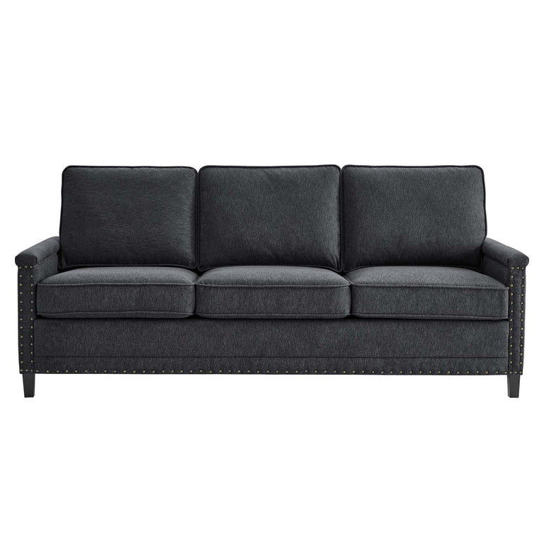 Ashton Upholstered Fabric Sofa in Charcoal, EEI-4982-CHA