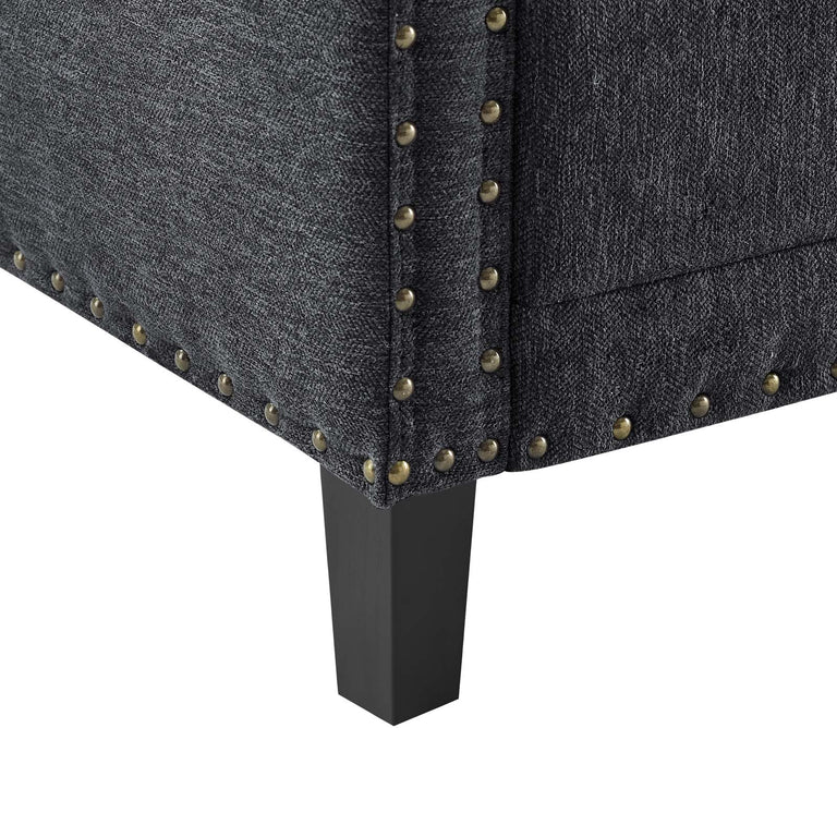 Ashton Upholstered Fabric Sofa in Charcoal, EEI-4982-CHA