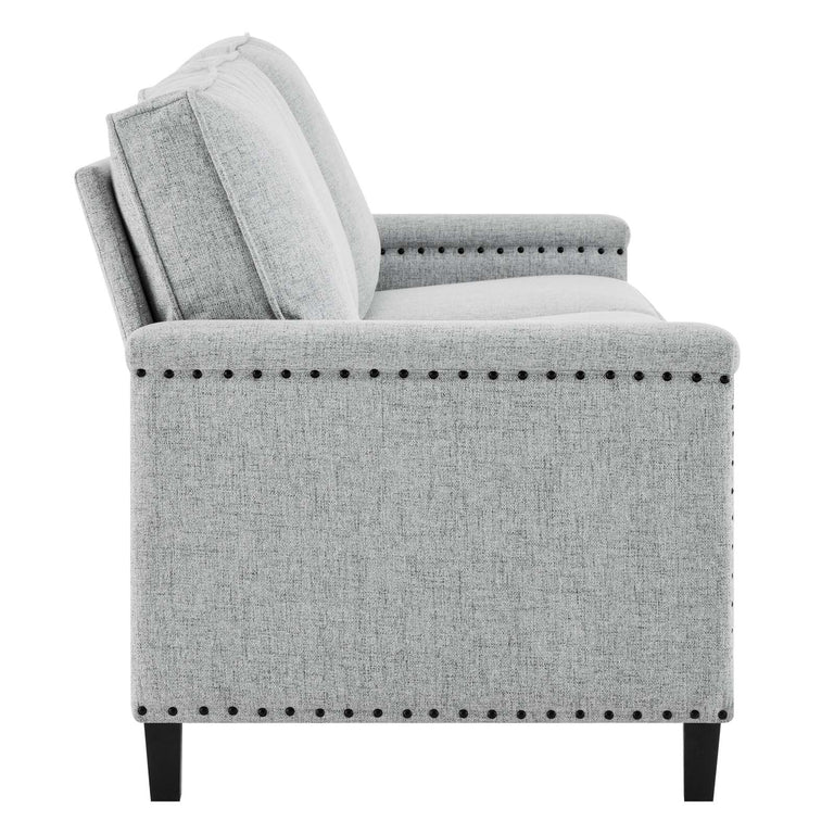 Ashton Upholstered Fabric Sofa in Light Gray, EEI-4982-LGR
