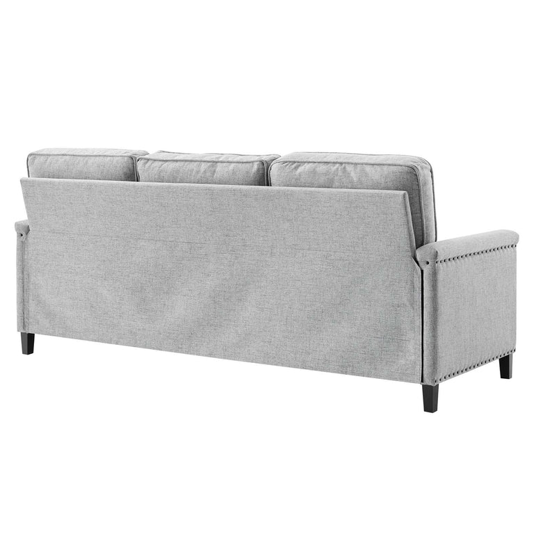 Ashton Upholstered Fabric Sofa in Light Gray, EEI-4982-LGR