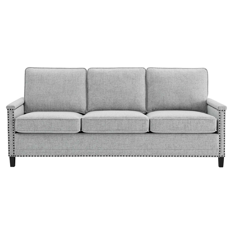Ashton Upholstered Fabric Sofa in Light Gray, EEI-4982-LGR