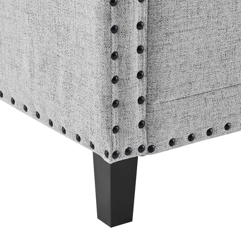 Ashton Upholstered Fabric Sofa in Light Gray, EEI-4982-LGR