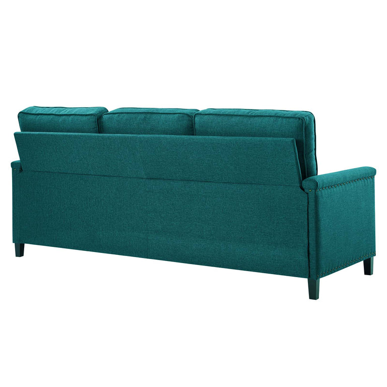 Ashton Upholstered Fabric Sofa in Teal, EEI-4982-TEA
