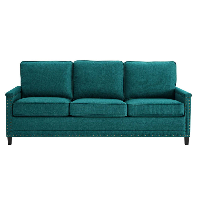Ashton Upholstered Fabric Sofa in Teal, EEI-4982-TEA