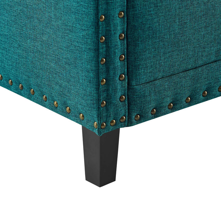 Ashton Upholstered Fabric Sofa in Teal, EEI-4982-TEA
