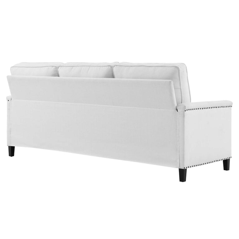 Ashton Upholstered Fabric Sectional Sofa in White, EEI-4994-WHI