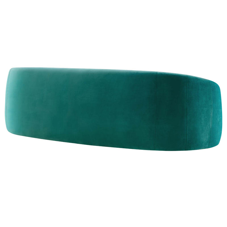 Contessa Performance Velvet Sofa in Teal, EEI-5018-TEA
