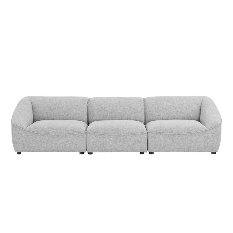 Comprise 3-Piece Sofa in Light Gray, EEI-5404-LGR