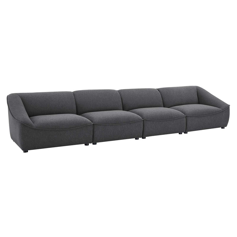 Comprise 4-Piece Sofa in Charcoal, EEI-5408-CHA