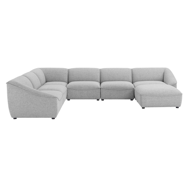 Comprise 7-Piece Sectional Sofa in Light Gray, EEI-5413-LGR