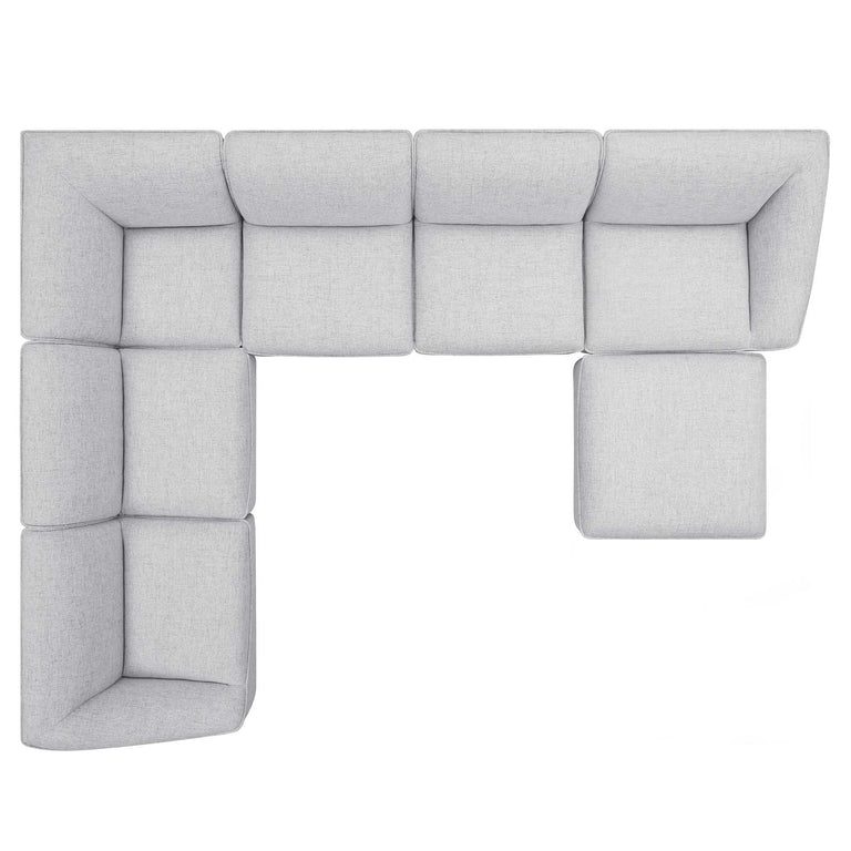 Comprise 7-Piece Sectional Sofa in Light Gray, EEI-5413-LGR