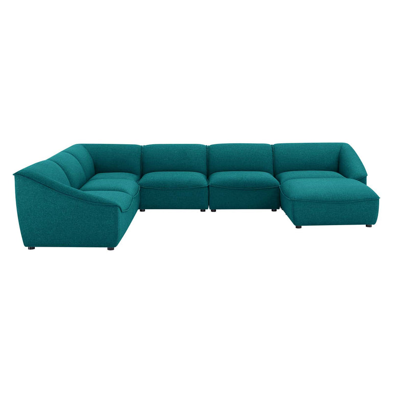 Comprise 7-Piece Sectional Sofa in Teal, EEI-5413-TEA