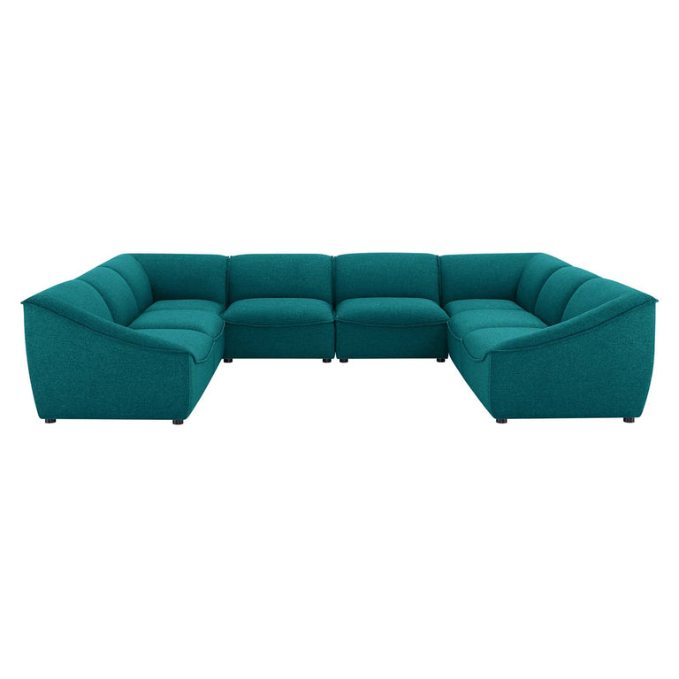 Comprise 8-Piece Sectional Sofa in Teal, EEI-5414-TEA