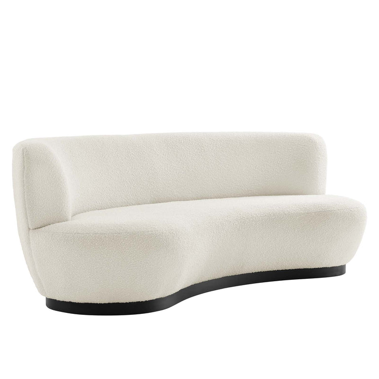 Kindred Upholstered Fabric Sofa in Black Ivory, EEI-5488-BLK-IVO
