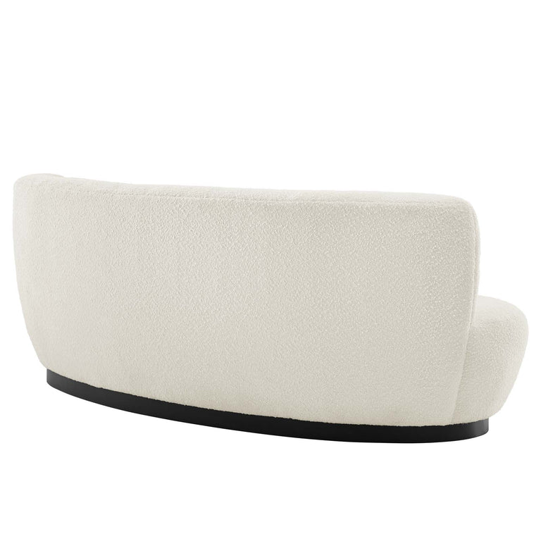 Kindred Upholstered Fabric Sofa in Black Ivory, EEI-5488-BLK-IVO
