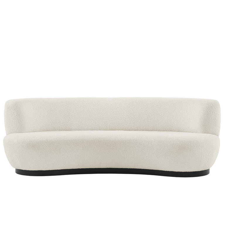 Kindred Upholstered Fabric Sofa in Black Ivory, EEI-5488-BLK-IVO