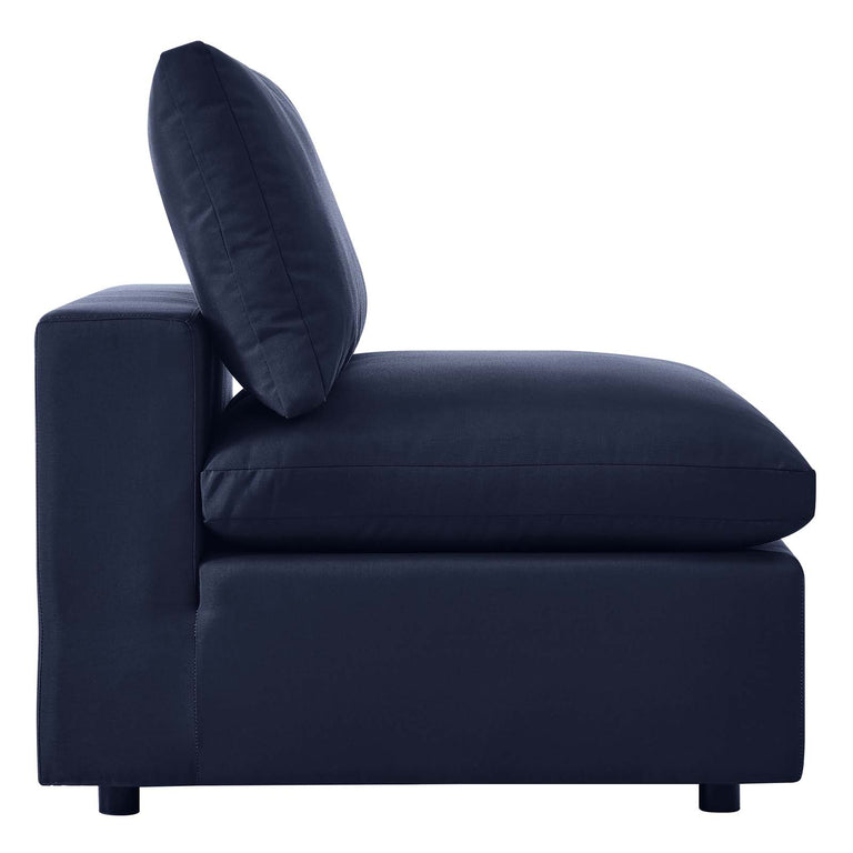 Commix Overstuffed Outdoor Patio Sofa in Navy, EEI-5578-NAV
