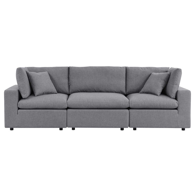Commix  Sunbrella® Outdoor Patio Sofa in Gray, EEI-5579-SLA