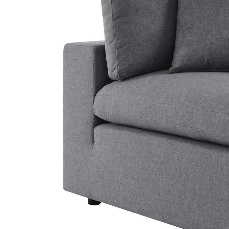 Commix  Sunbrella® Outdoor Patio Sofa in Gray, EEI-5579-SLA