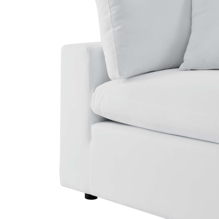 Commix  Sunbrella® Outdoor Patio Sofa in White, EEI-5579-WHI