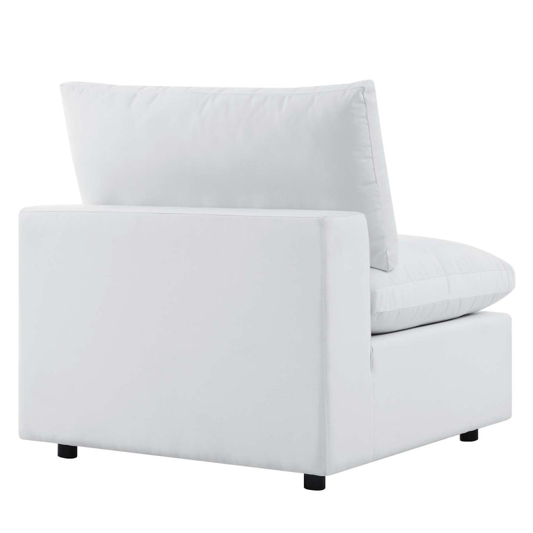 Commix  Sunbrella® Outdoor Patio Sofa in White, EEI-5579-WHI