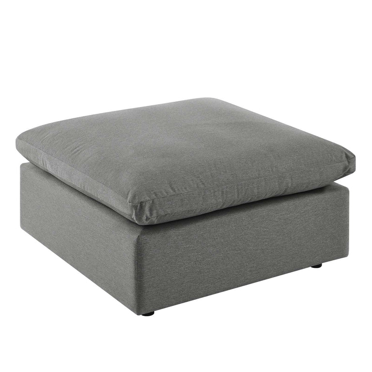 Commix 4-Piece Outdoor Patio Sectional Sofa in Charcoal, EEI-5580-CHA