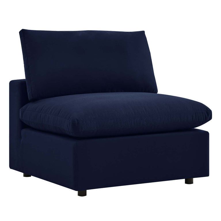 Commix 4-Piece Sunbrella® Outdoor Patio Sectional Sofa in Navy, EEI-5581-NAV