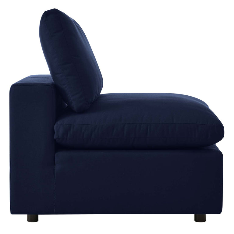 Commix 4-Piece Sunbrella® Outdoor Patio Sectional Sofa in Navy, EEI-5581-NAV