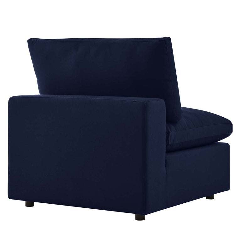 Commix 4-Piece Sunbrella® Outdoor Patio Sectional Sofa in Navy, EEI-5581-NAV