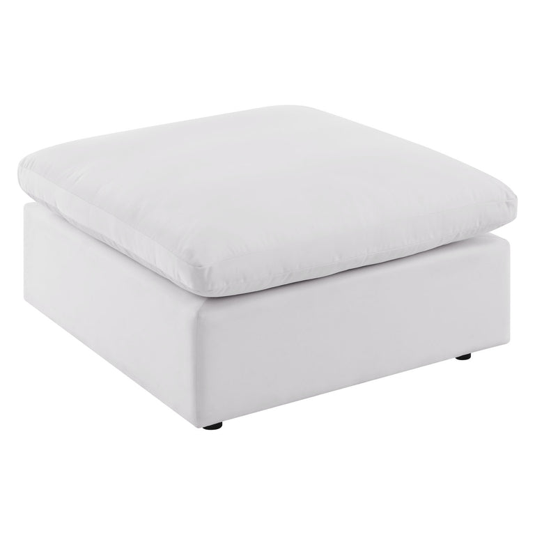 Commix 5-Piece Outdoor Patio Sectional Sofa in White, EEI-5583-WHI