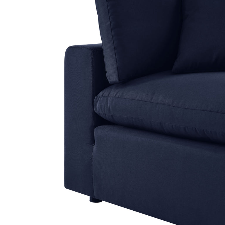 Commix 6-Piece Outdoor Patio Sectional Sofa in Navy, EEI-5585-NAV