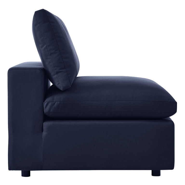 Commix 6-Piece Outdoor Patio Sectional Sofa in Navy, EEI-5585-NAV
