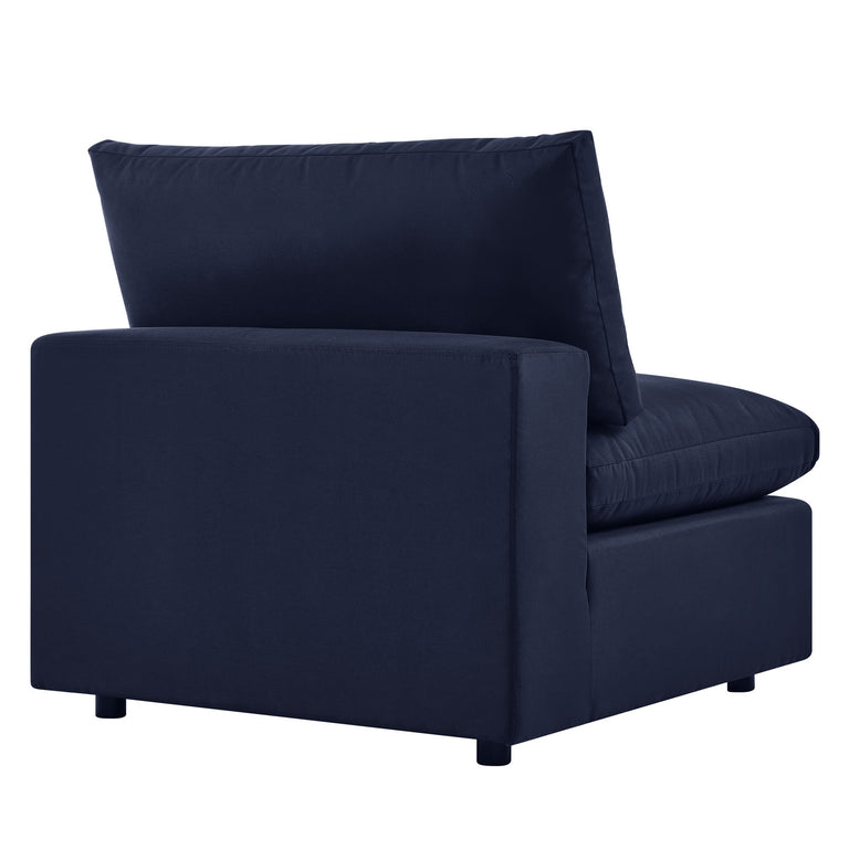 Commix 6-Piece Outdoor Patio Sectional Sofa in Navy, EEI-5585-NAV