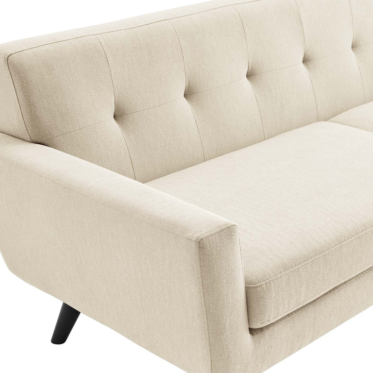 Engage Herringbone Fabric Sofa in Beige, EEI-5760-BEI
