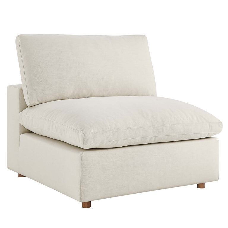 Commix Down Filled Overstuffed 6-Piece Sectional Sofa in Light Beige, EEI-5761-LBG