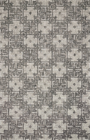 Loloi Rugs Ehren Collection Rug in Charcoal, Fog - 7'9" x 9'9"