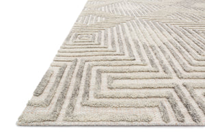 Loloi Rugs Ehren Collection Rug in Grey, Silver - 7'9" x 9'9"