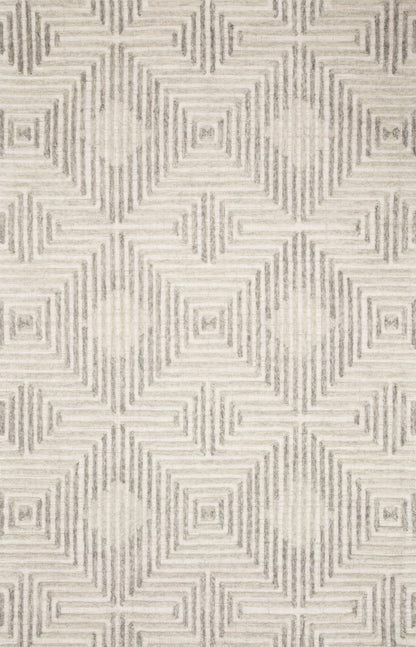Loloi Rugs Ehren Collection Rug in Grey, Silver - 7'9" x 9'9"
