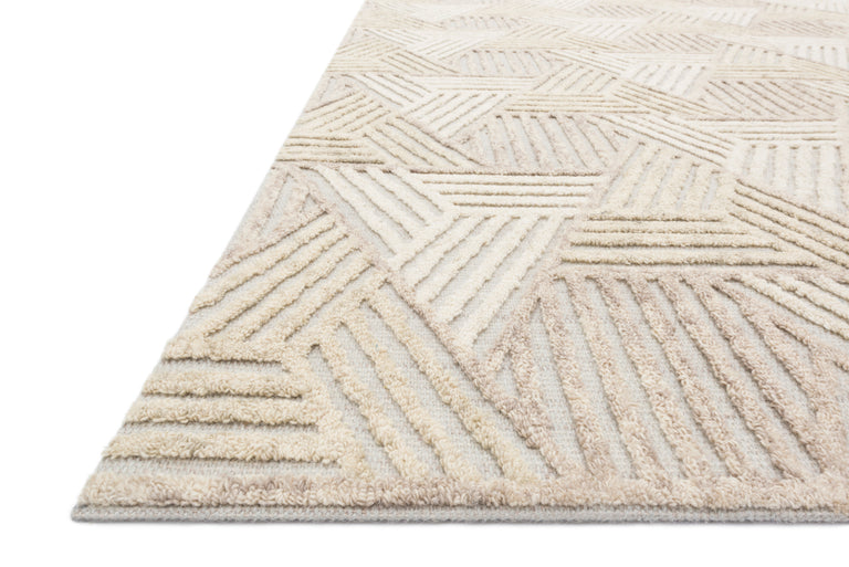 Loloi Rugs Ehren Collection Rug in Oatmeal, Ivory - 7'9" x 9'9"