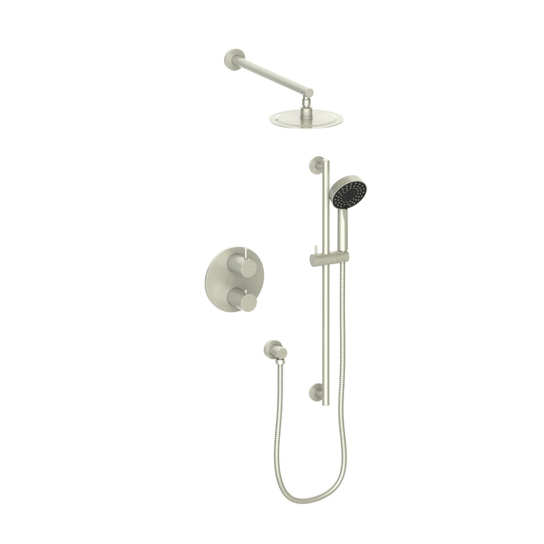 ZLINE Emerald Bay Thermostatic Shower System in Brushed Nickel, EMBY-SHS-T2-BN
