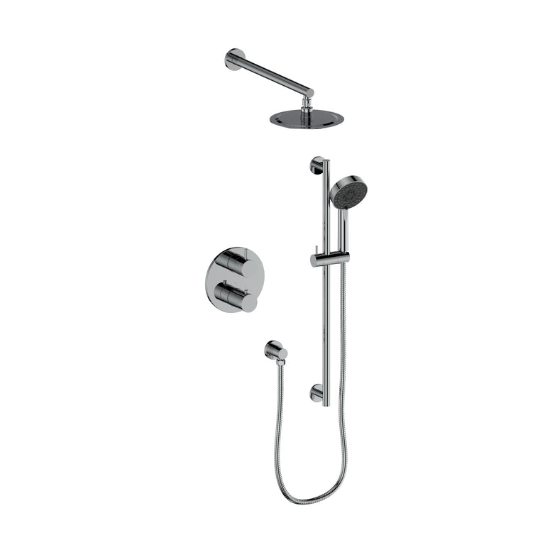 ZLINE Emerald Bay Thermostatic Shower System in Chrome, EMBY-SHS-T2-CH