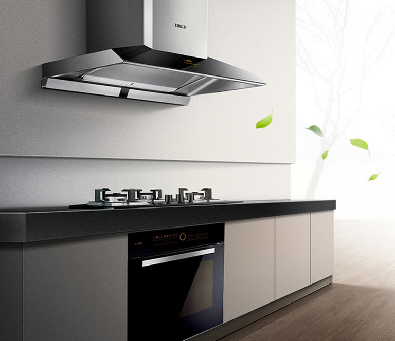Fotile Perimeter Vent Series 36 In. 1,100 CFM Wall Mount Range Hood with Touchscreen in Stainless Steel, EMG9030