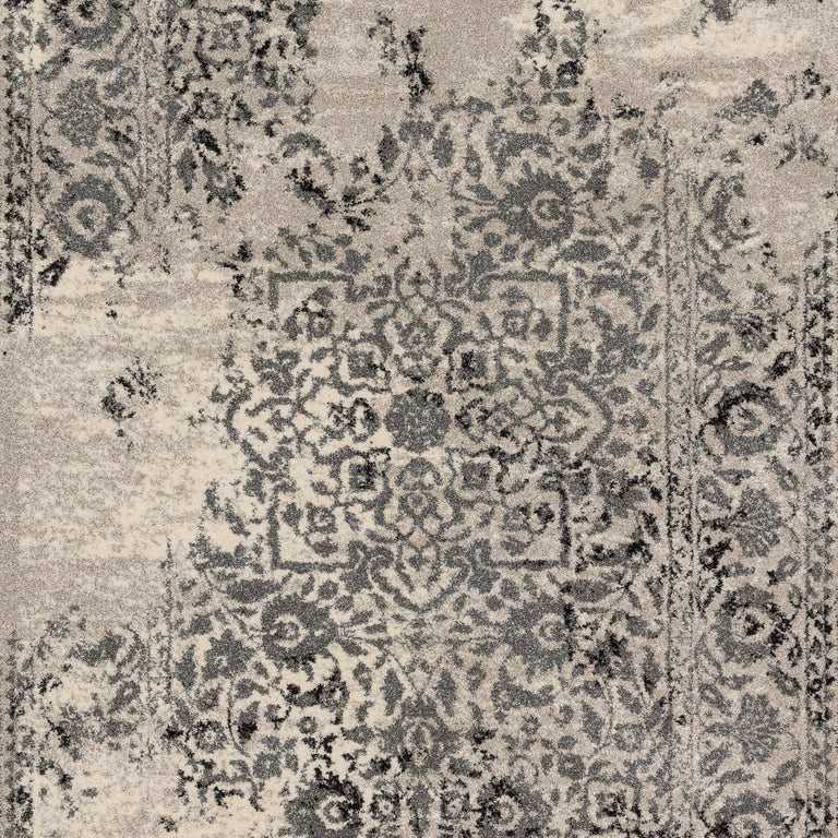 Loloi Rugs Emory Collection Rug in Ivory, Charcoal - 8'11" x 12'5"