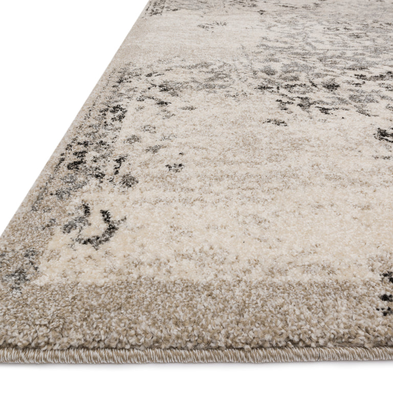 Loloi Rugs Emory Collection Rug in Ivory, Charcoal - 8'11" x 12'5"