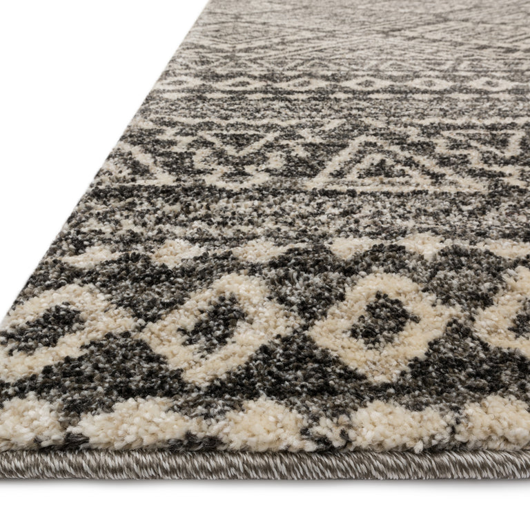 Loloi Rugs Emory Collection Rug in Graphite, Ivory - 8'11" x 12'5"