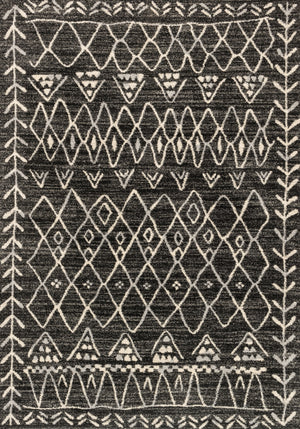 Loloi Rugs Emory Collection Rug in Black, Ivory - 8'11" x 12'5", EMOREB-09BLIV8BC5