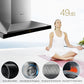 Fotile Perimeter Vent Series 36 In. 900 CFM Wall Mount Range Hood with Touchscreen in Stainless Steel, EMS9018