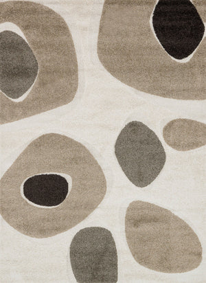 Loloi Rugs Enchant Collection Rug in Ivory, Multi - 7'7" x 10'6", ENCOEN-04IVML77A6