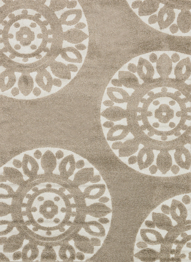 Loloi Rugs Enchant Collection Rug in Beige - 7'7" x 10'6"