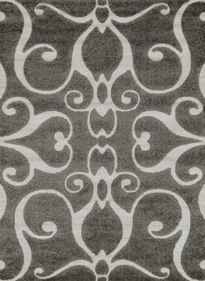 Loloi Rugs Enchant Collection Rug in Smoke - 7'7" x 10'6"